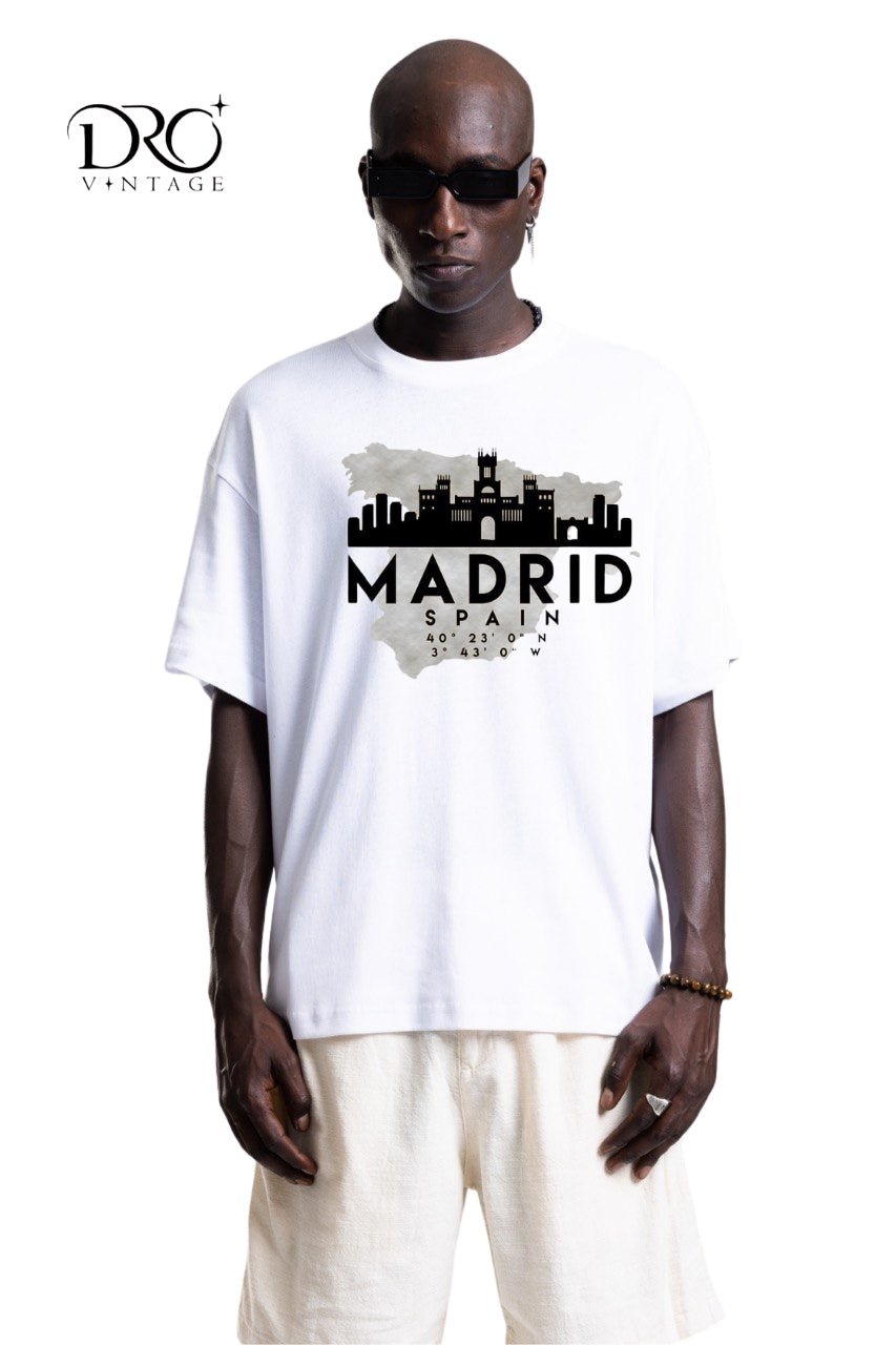 Dro Vintage Madrid Skyline T-Shirt